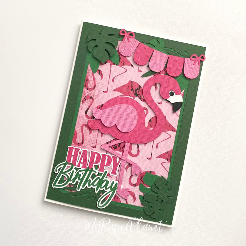 Flamingo Birthday Card