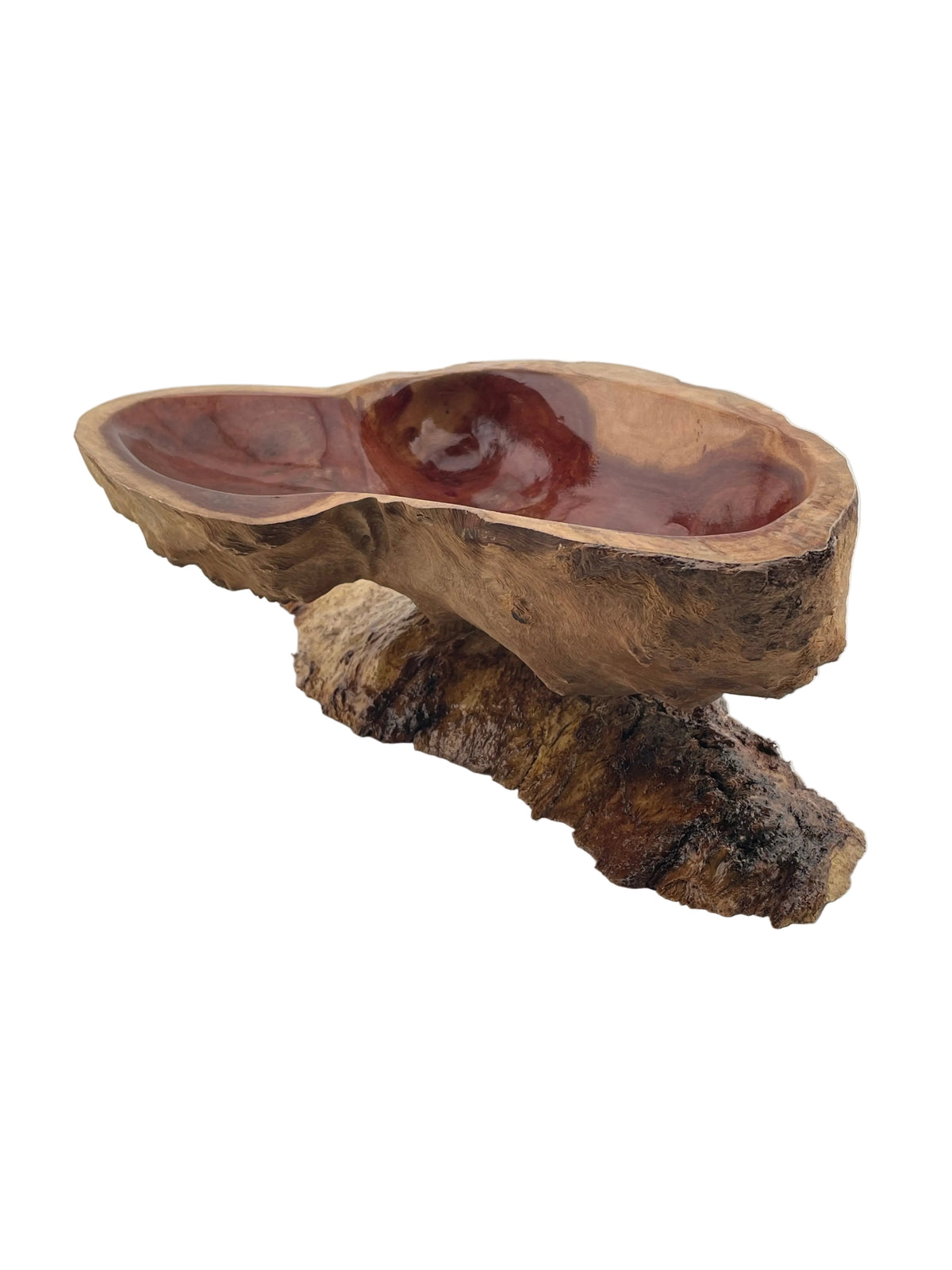 Red Mallee Wooden Burl Bowl