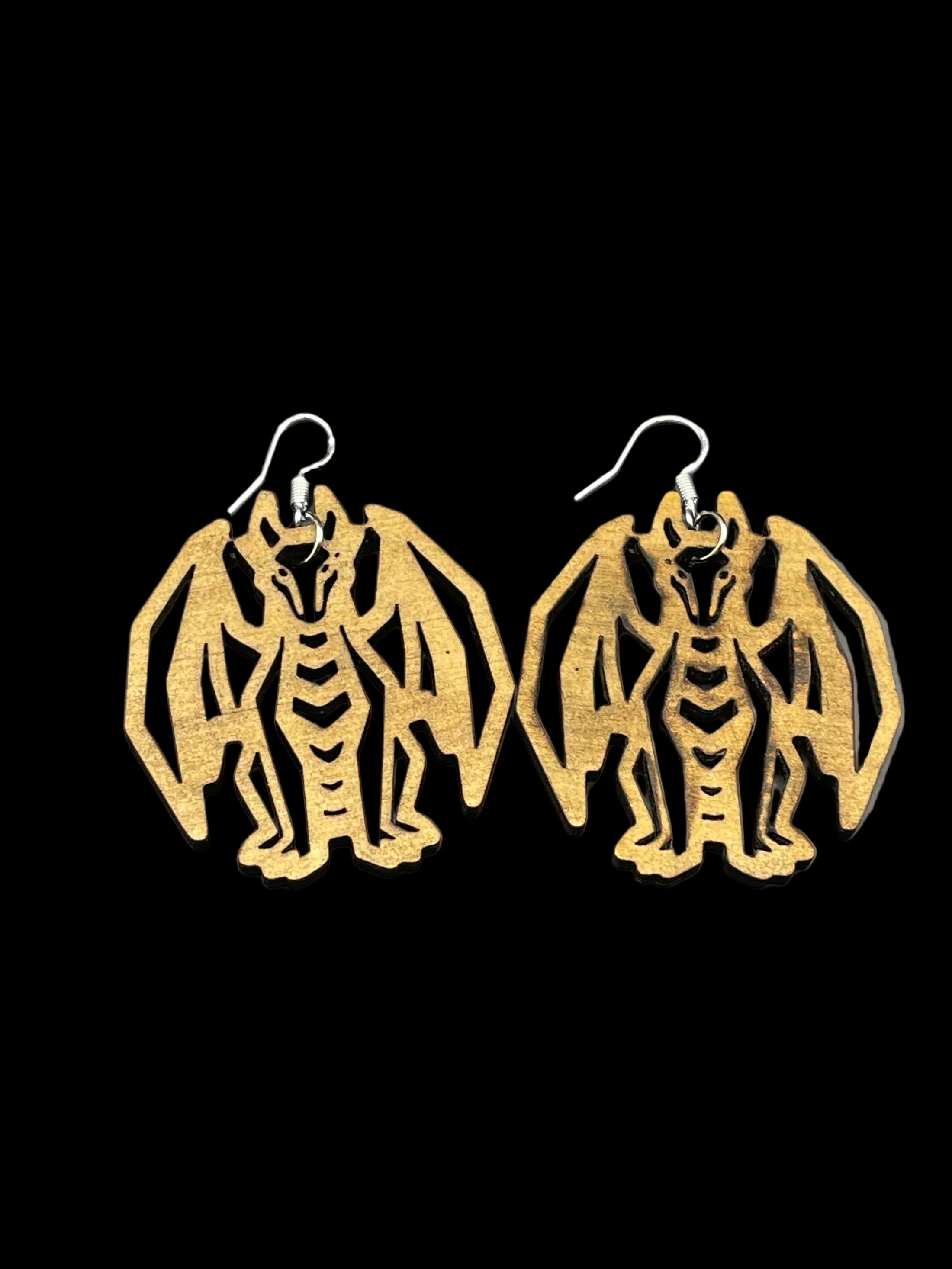 Laser cut earrings - Dragons