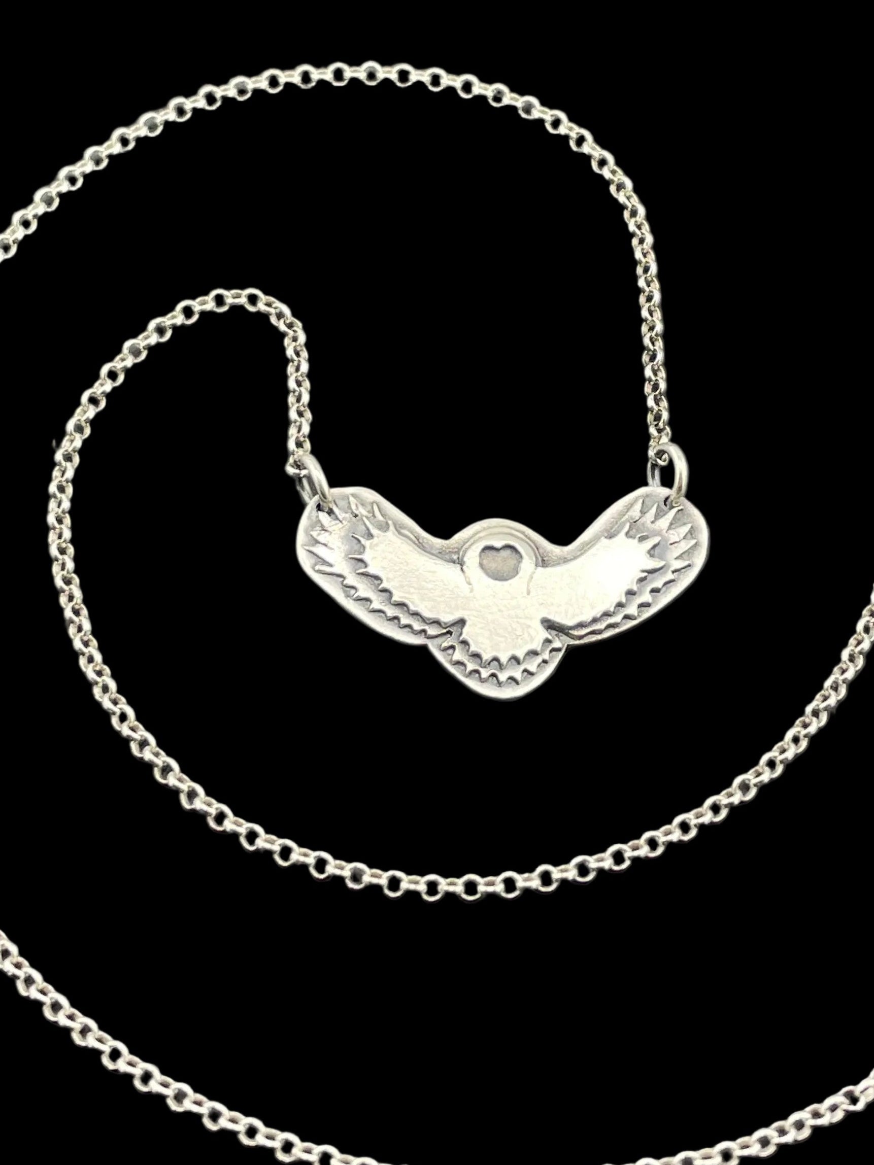 Sterling Silver necklace - Owl