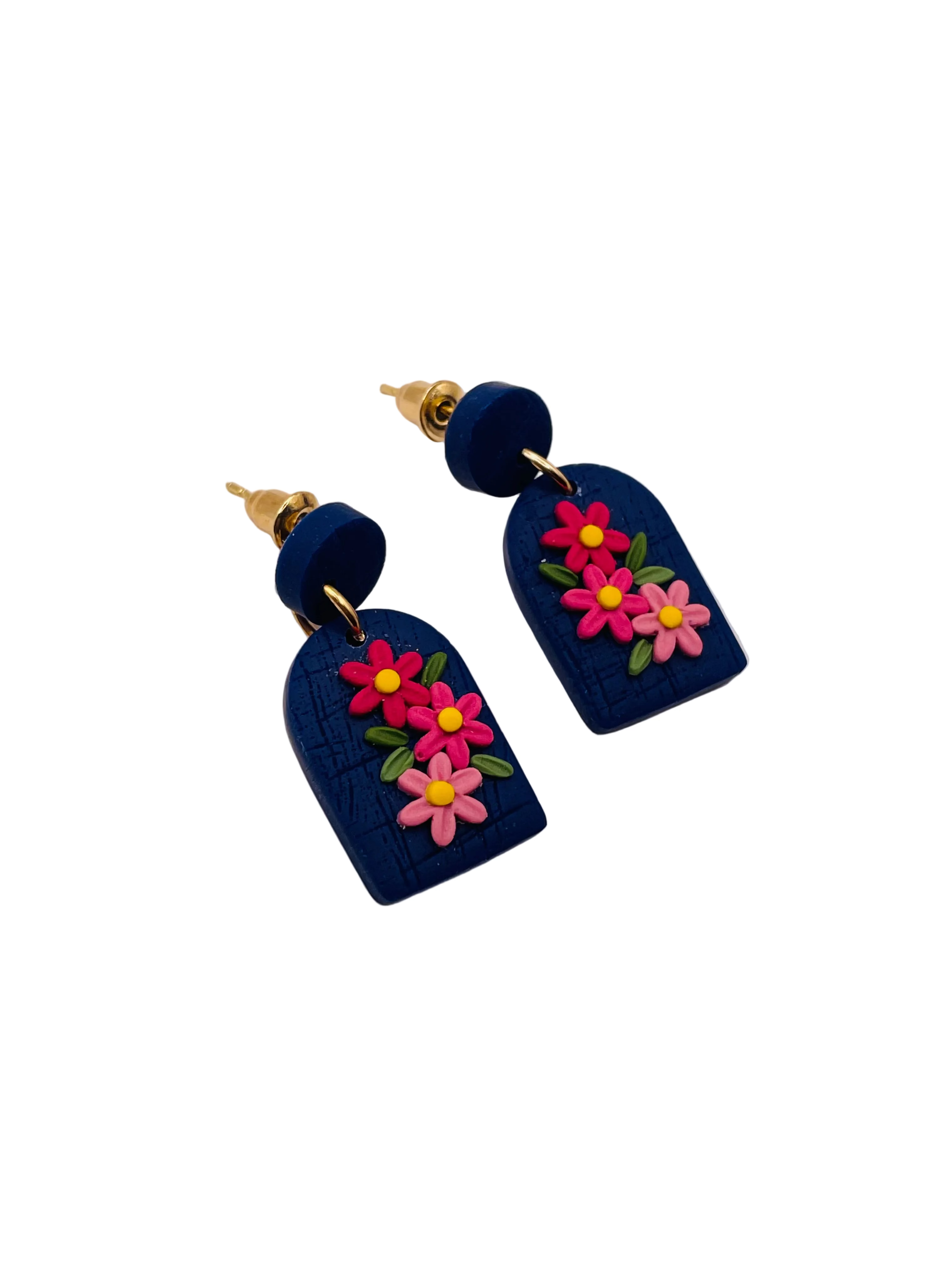 Polymer Clay earrings - Flowers