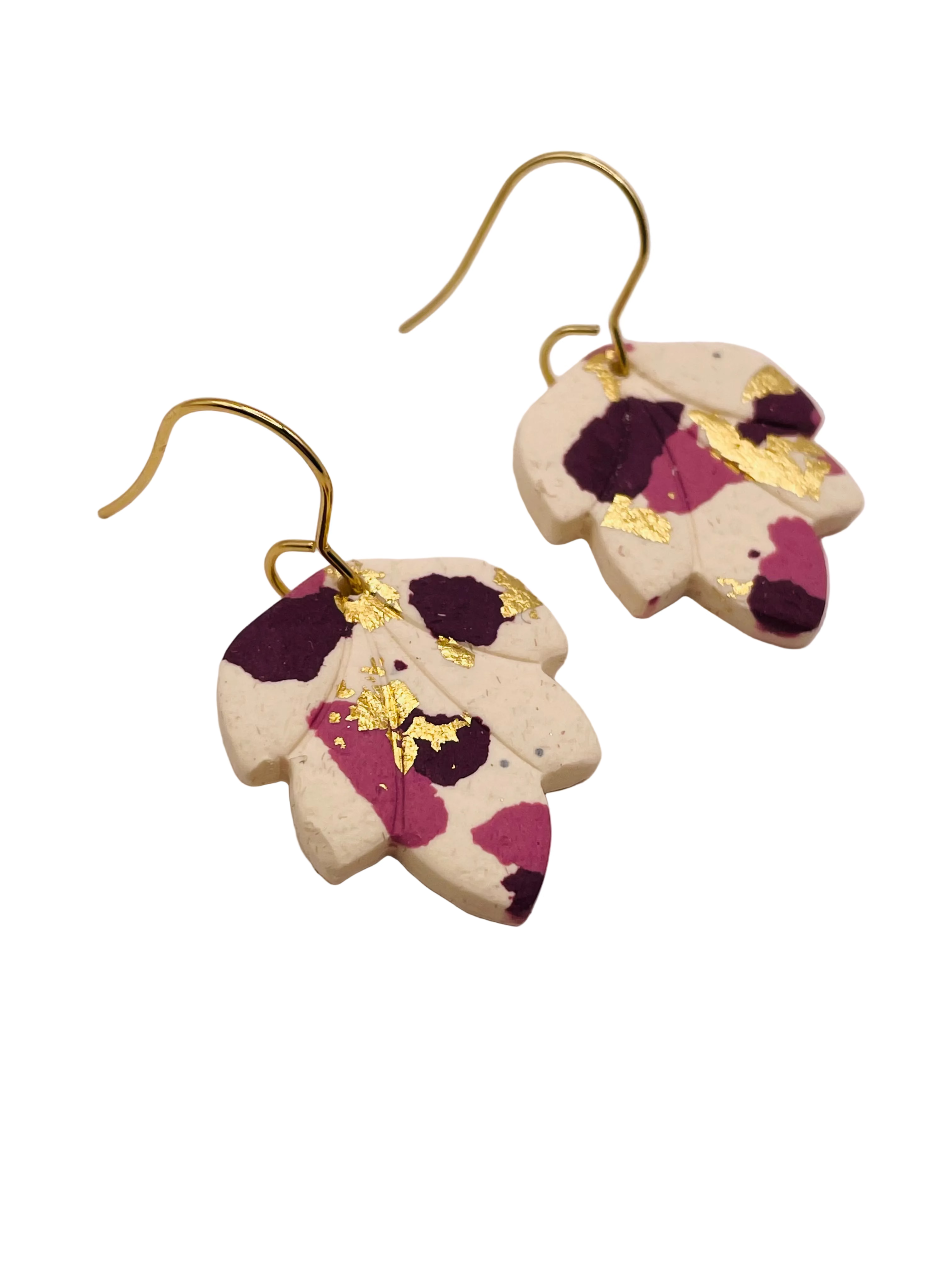 Polymer Clay earrings - Leaves