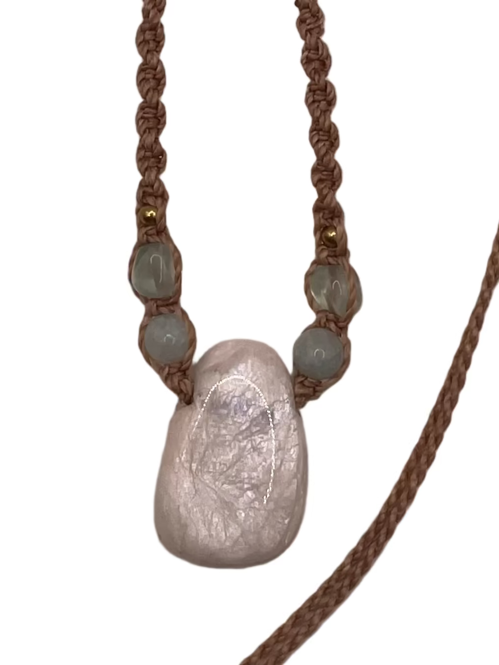 Macrame Necklace - Moonstone