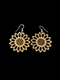 Laser cut earrings - Sunflowers
