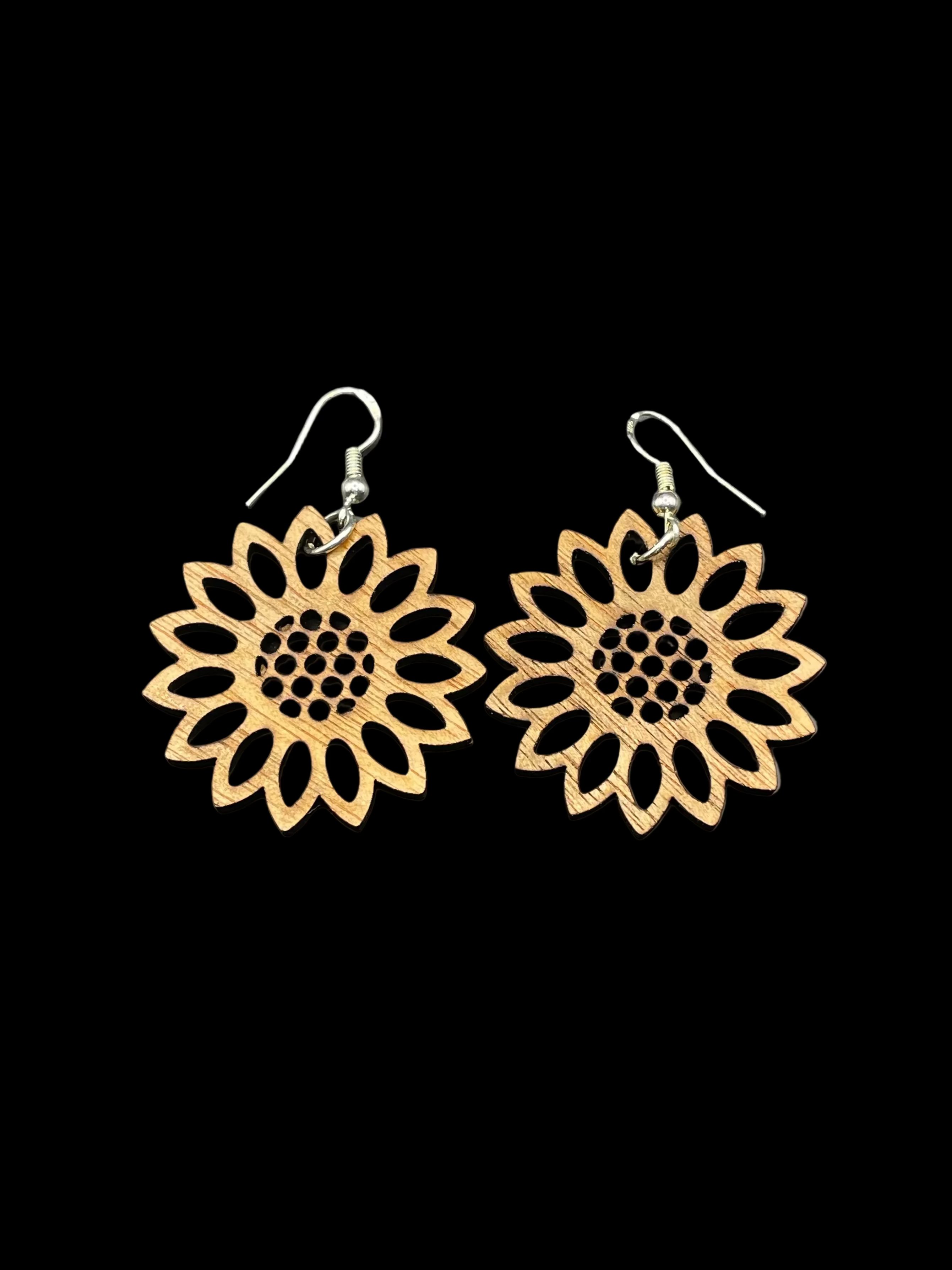 Laser cut earrings - Sunflowers