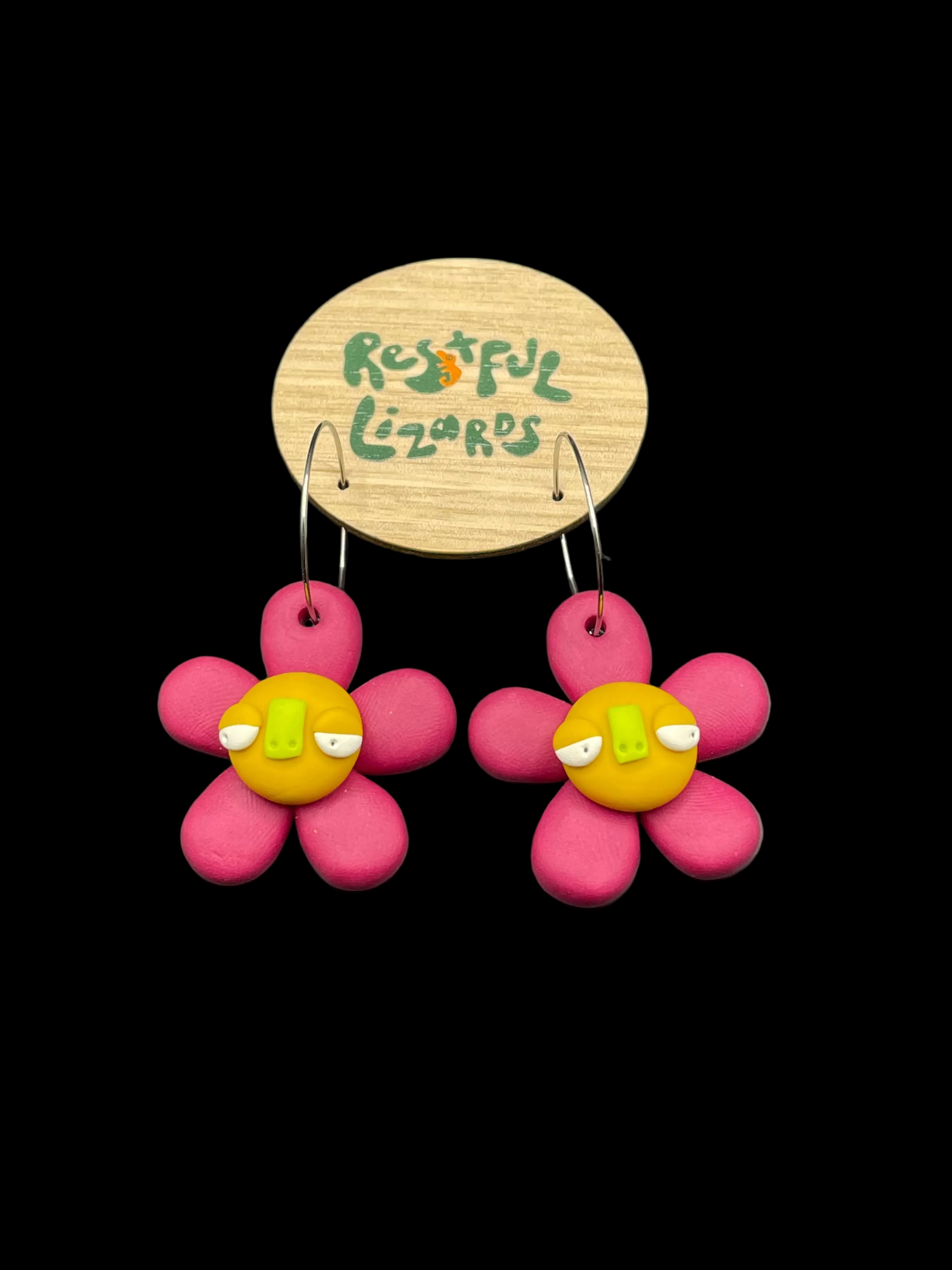 Polymer Clay Earrings - Flower