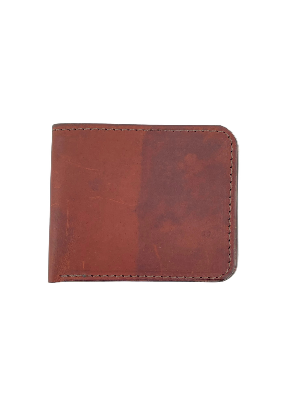 Leather Bill-Fold Wallet - Brown