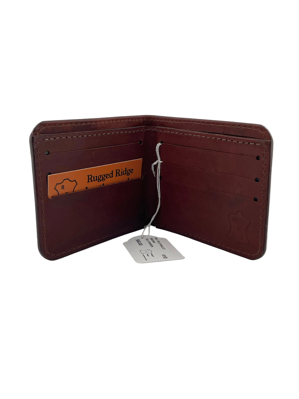 Leather Bill-Fold Wallet - Brown