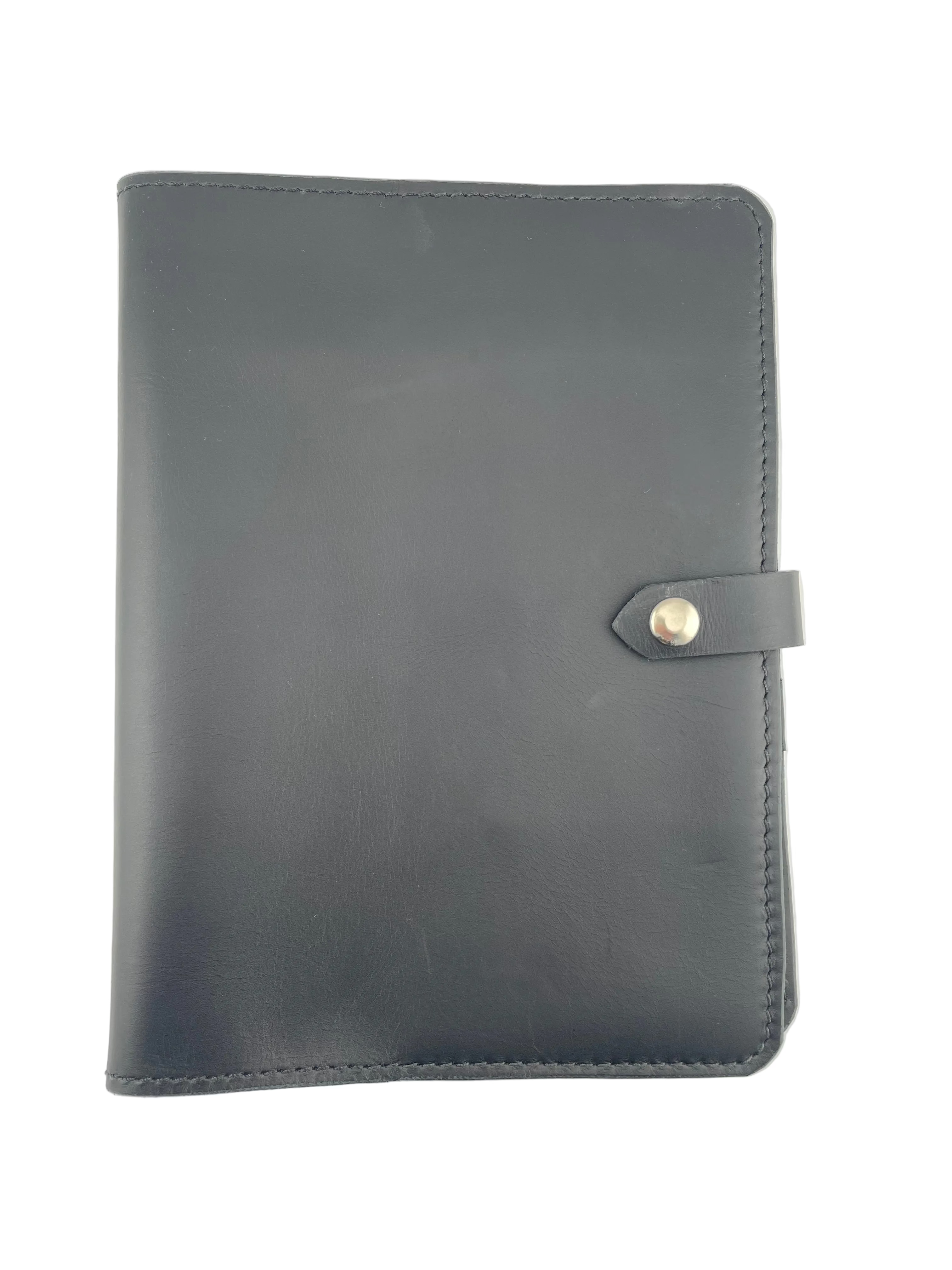 Leather A5 Journal Cover - Black