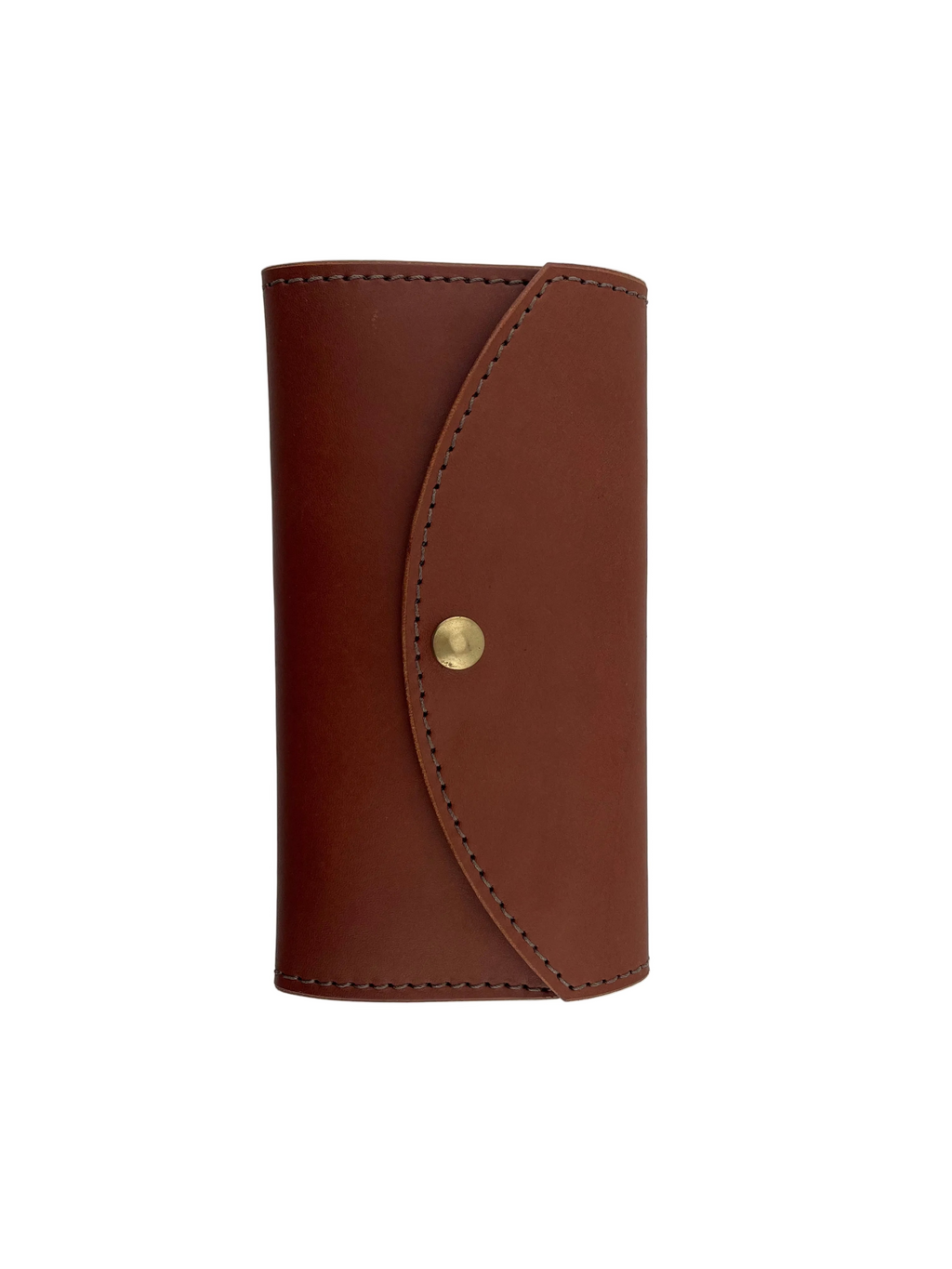 Leather Clutch Purse - Brown