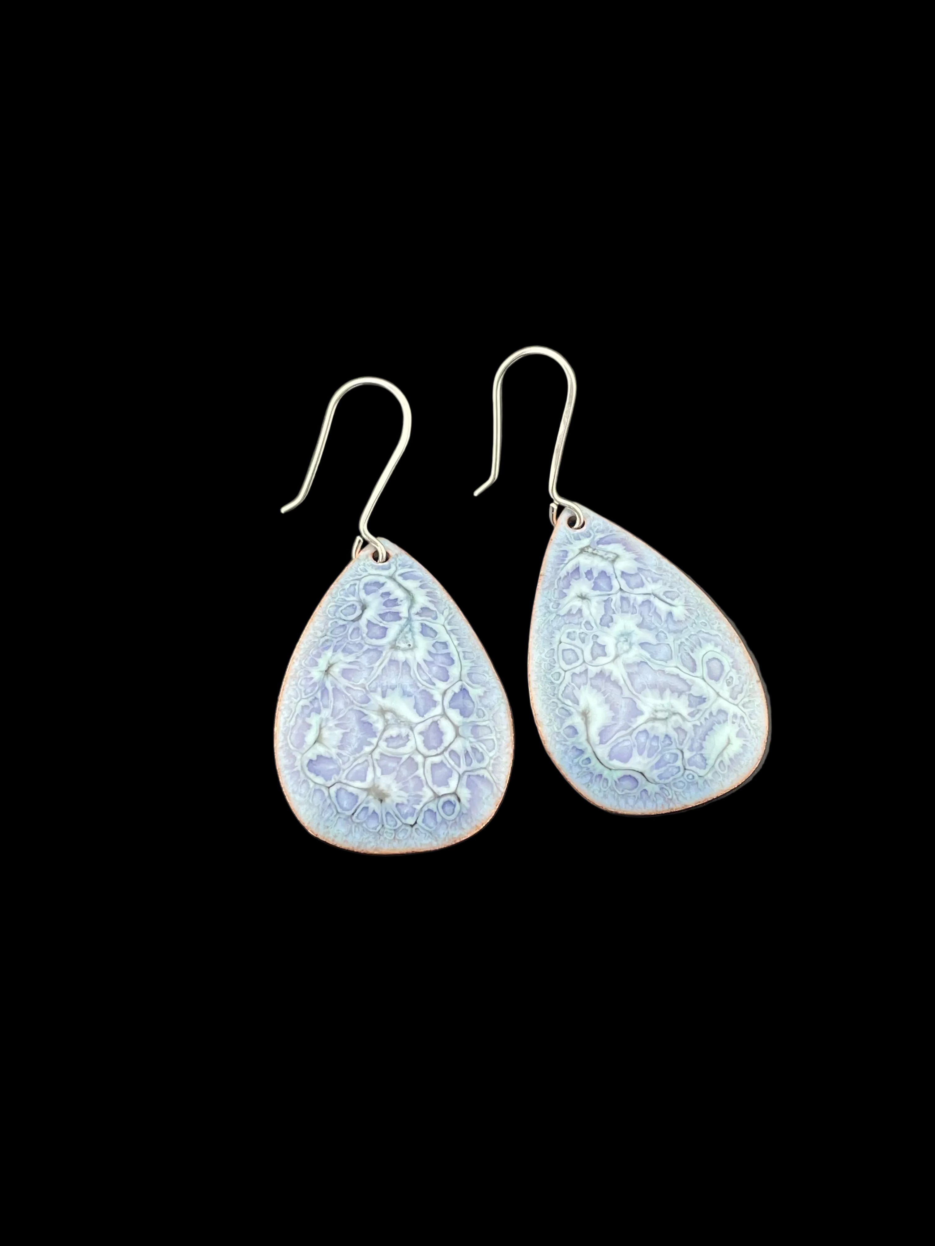 Copper - Enamel earrings