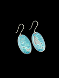 Copper - Enamel earrings