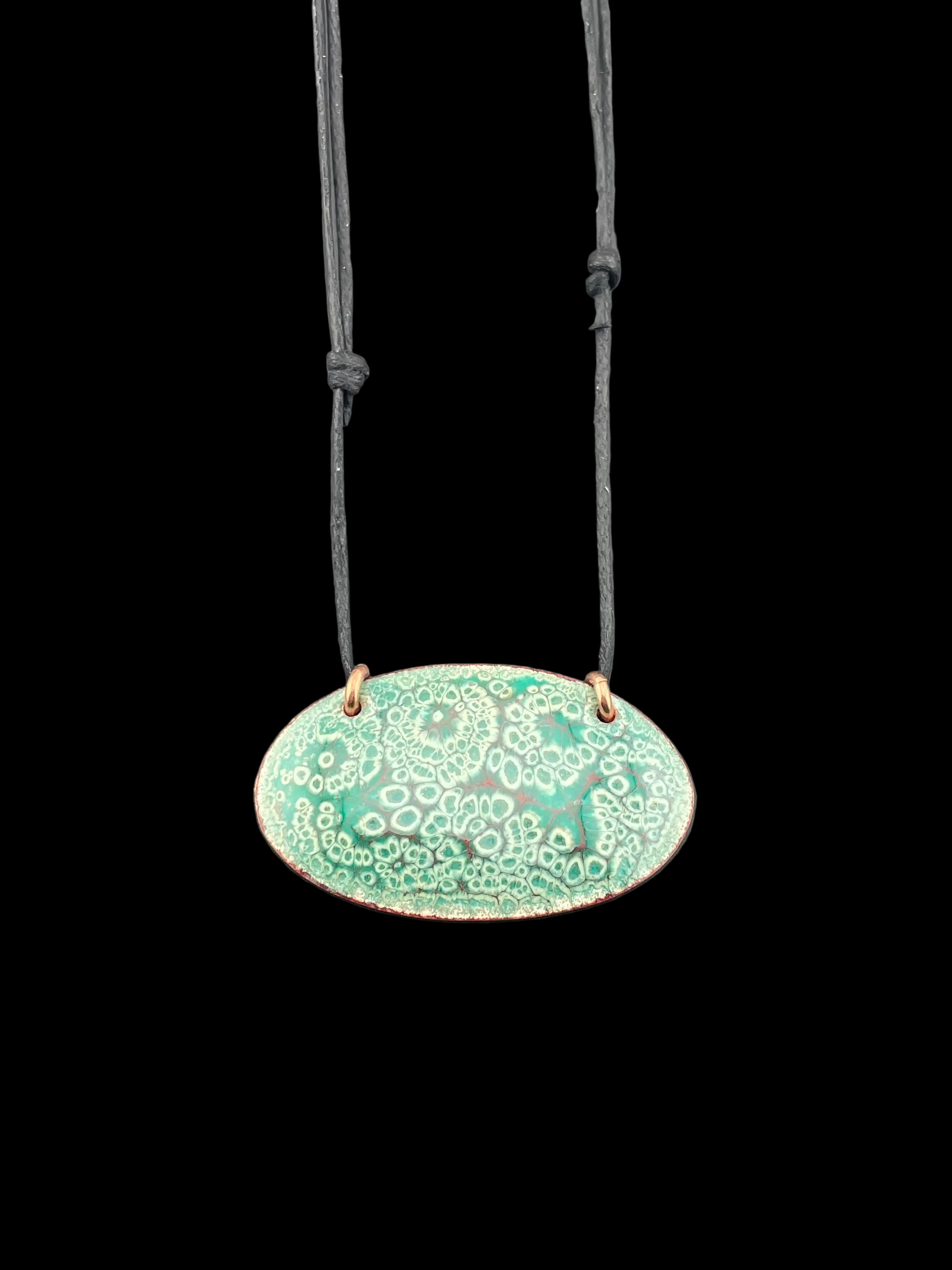 Cooper - Enamel pendant