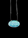 Copper - Enamel pendant