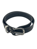 Leather belt - black