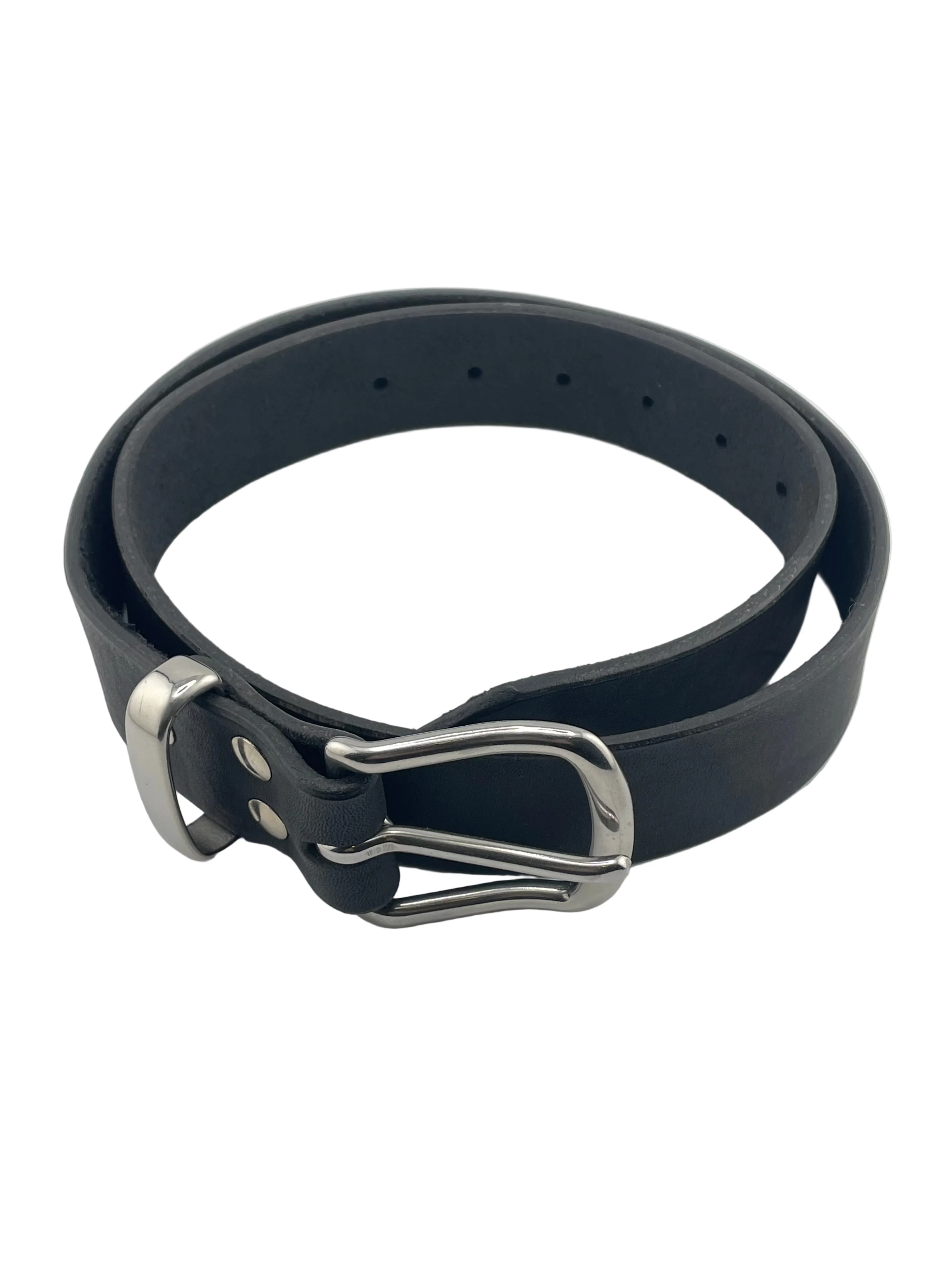 Leather belt - black