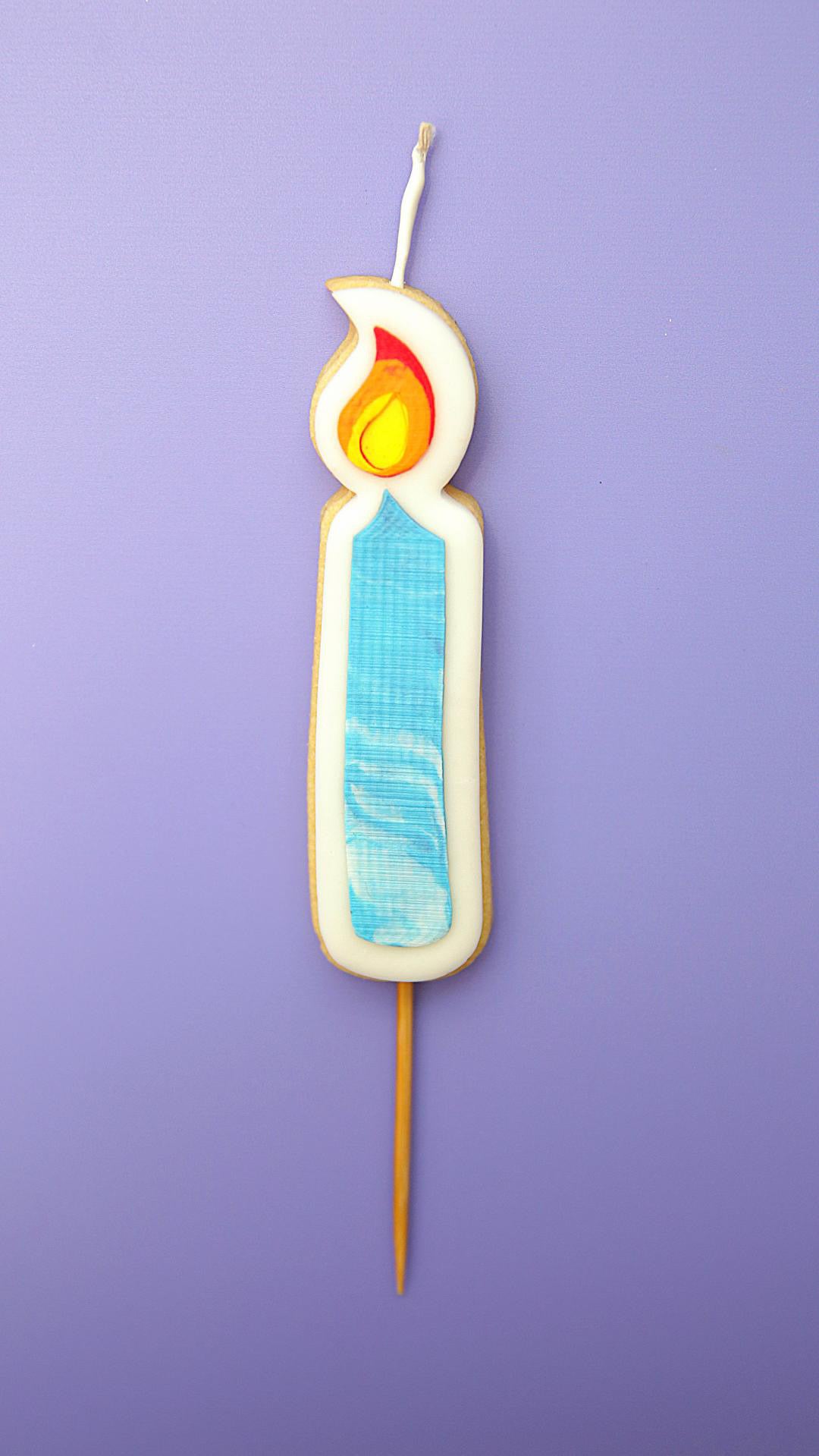Cookie Candle - Blue Candle