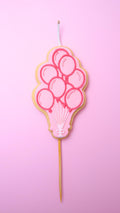 Cookie Candle - Pink Balloons