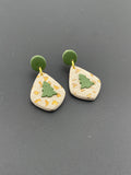 Polymer Clay earrings - Christmas trees
