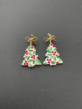 Polymer Clay earrings - Christmas Trees