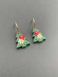 Polymer Clay earrings - Small Christmas Trees